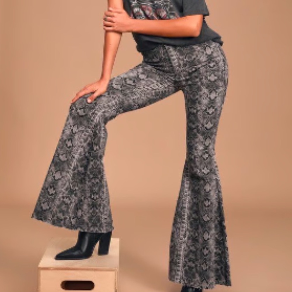 Free People Snake Jeans